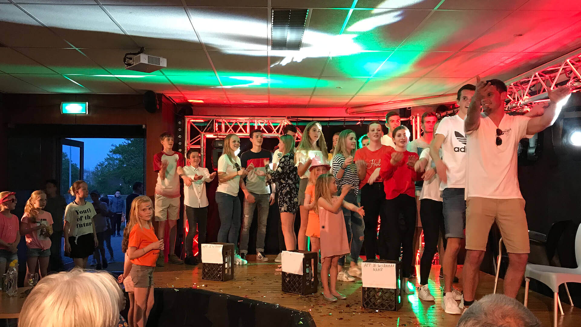 Playbackshow bij Fortis Korfbal